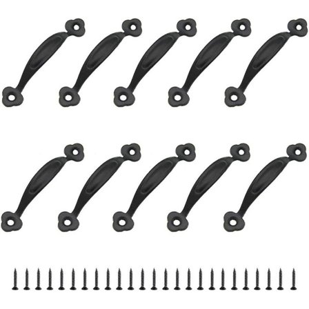 10 Retro Knotter Skaphåndtak Dørknotter Rustikk Senteravstand Sink Legering (80mm)