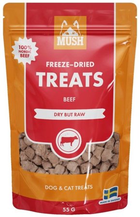 MUSH Treats Frystorkat Nöt 55 g