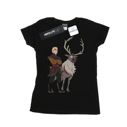 Disney Dam/Dam Frozen 2 Sven Och Kristoff Bomull T-shirt