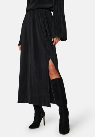 Pieces Osta High Waist Ankle Skirt Black Klær