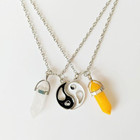 Sekskantet sten halskæde magnet tiltrækker sten halskæde STIL 3