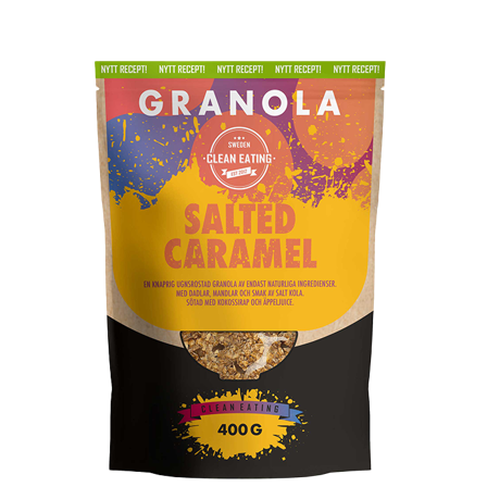 Clean Eating Granola Salted Caramel 400 g