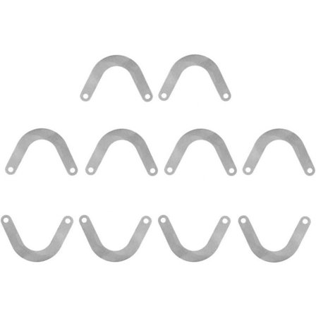 20-pack U-formade metallventilplattor för luftkompressorer