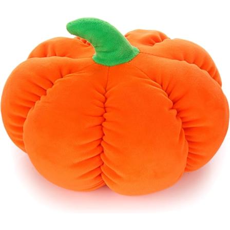 Pehmeä ja pörröinen kurpitsan muotoinen pehmolelu, kestävä Halloween-koriste, sohvatyyny, pehmeä oranssi kurpitsa, 10 tuumaa