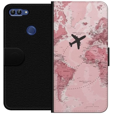 Kompatibel Tegnebogsetui til Huawei Huawei P smart Travel Map