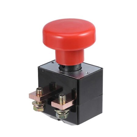 Nødstoppbryter Trykknappbryter ED250A for bil og kjøretøy (svart og rød)
