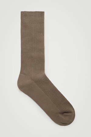 COS Herren Ribbed Socks - Blau