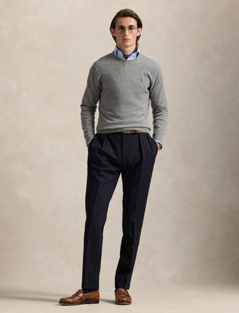 Polo Ralph Lauren Wool Crewneck Sweater - Grey - L