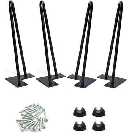 Bordben 4 tommer sæt med 4, DIY møbler metalbordben perfekt til