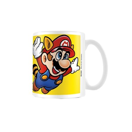 Super Mario Bros 3 Mugg En Storlek Vit/Gul/Blå