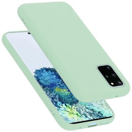 Coque för Samsung Galaxy S20 PLUS Housse i LIQUID LIGHT GREEN Etui Case Cover Skydd i Silikon TPU mobiltelefon