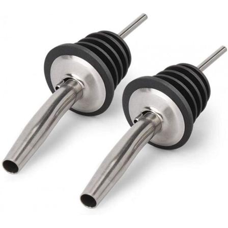 2-pack Flaskhällare Droppkork Rostfritt Stål Silver