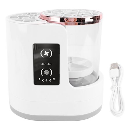 850 RPM USB Sähköinen meikkisiveltimien puhdistus- ja kuivauskone ajastimella