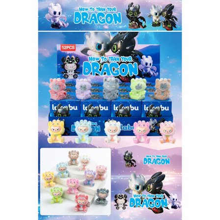 Ny Flocked Monster Halloween Samlerobjekt Legetøj Blind Box Skrivebordsdekoration til Jul og Advent