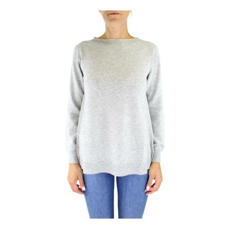 Kangra Round-neck Strik Grå, Dame Striktrøjer