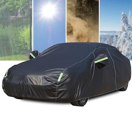 Biltrekk Utendørs Oxford Vanntett Biltrekk for Kupé, Anti UV Snø Støv, 465x180x150cm