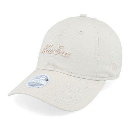 New Era - Beige unconstructed Keps - Womens 9TWENTY Stone/Stone Dad Cap @ Hatstore