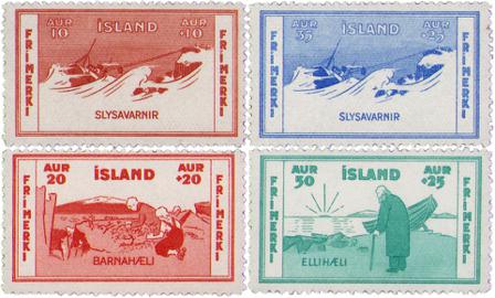 Island 1933 - AFA 167-170 - Postfrisk