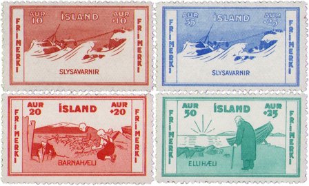 Island 1933 - AFA 167-170 - Postfrisk