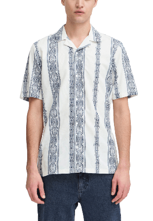 Casual Friday CFJAYDEN SS RC inka shirt Skjortor Herr Blå XXL