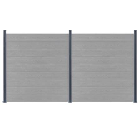 Vidaxl Staketstolpar 3 St Mörkgrå 185 Cm Aluminium Grå