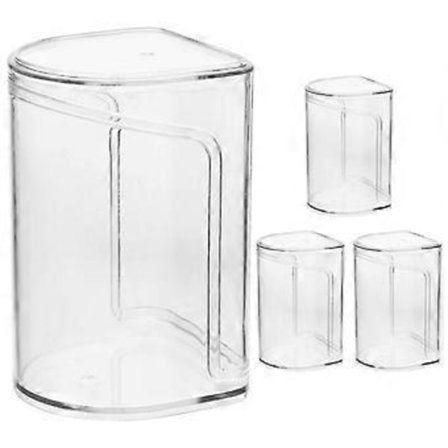 4 stk. Utstillingsdokke Display Stativ Håndverk Visningsboks Transparent Modell Stativ