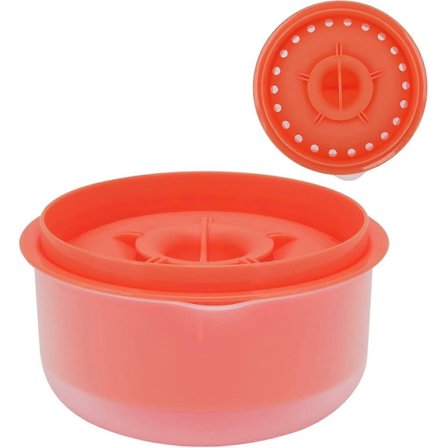 Eggeuttrekker, eggeplomme-hvite eggseparator eggehviteplommesiktfilter eggdeler kjøkkenutstyr eggseparasjonsverktøy for kjøkkenbaking (oransje)