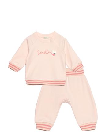 Set Sweater+Trousers Pink United Colors Of Benetton