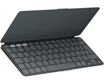 Logitech Keys to go 2 - PAN Layout - Graphite (Universal) - Slimmat tangentbord för surfplatta, telefon & laptop