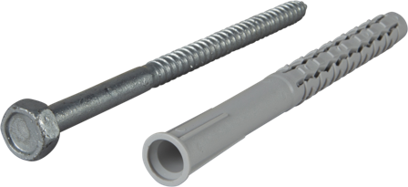 ESSVE GXL 404019 Fasadplugg Ø10 mm, HEX 13, FZV 100 mm, 50-pack, Infästning