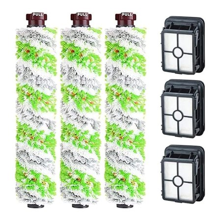 Tillbehör för Bissell Crosswave 3-i-1.3 Multi-Surface borstvals och 3 filter för Bissell Crosswave 3-i-1 Hårt golv borstvals och filter för