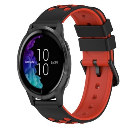 För Garmin Venu 20 mm tvåfärgad watch