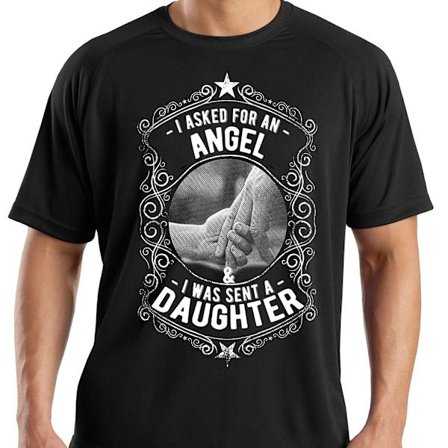 Pappa Dotter T-shirt - Asked for angel - Got a daughter