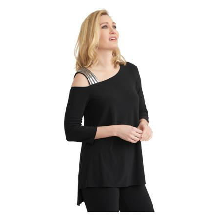 Joseph Ribkoff, 203302 11 tunic Zwart, Dames, Maat:S