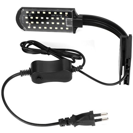 EU 110-240V Ultratynd Akvarielampe Clip Light LED Akvarielys 6MM Mini Tynd Krop