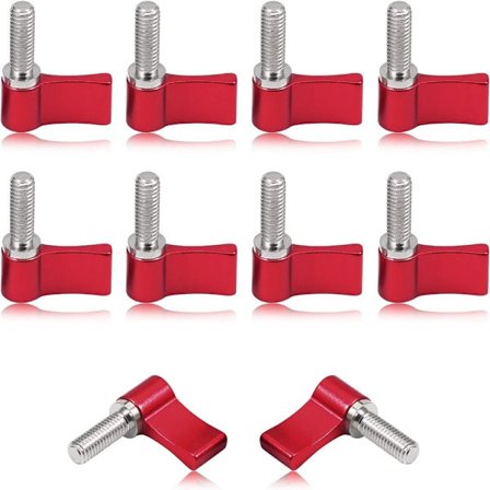 10 stk Håndtak Tommelskrue Tommelspak Skrue Gjenging Roterende