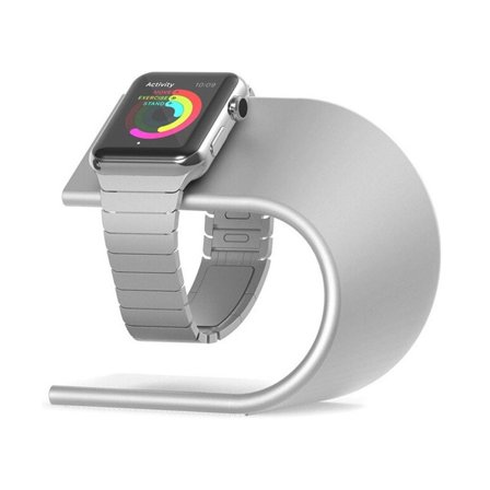Apple Watch Klockställ i Aluminium - Silver Design | Perfekt Smart Watch Klockställ | Från Yedi