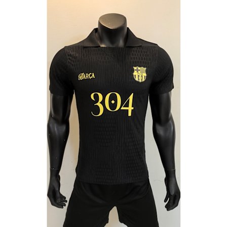 25-26 FC Barcelona 304 Special Edition Sort Spiller Fodbold Trænings T-shirt S-3XL