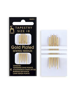 Guldnål 18 4-pack - Trubbig - Pony
