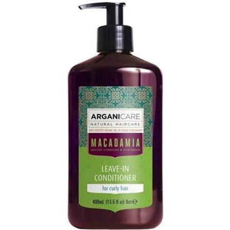 Leave-In Conditioner - ARGANICARE - Macadamia - 400ml - Tørt og beskadiget hår - Ultra fugtgivende
