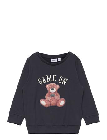 Nmmbastian Sweat Box Unb Tops Sweat-shirts & Hoodies Sweat-shirts Navy Name It