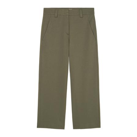 Marc O'Polo Wide Broek in interlock jersey , Groen , Dames , Maat: S