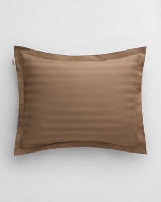 GANT - Stripete putetrekk i sateng 50x70cm og 70x100cm taupe beige
