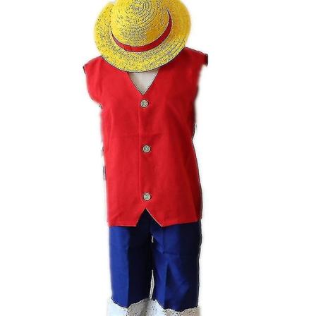 Anime i ett stykke Rollespill Luffy Costume komplett sett
