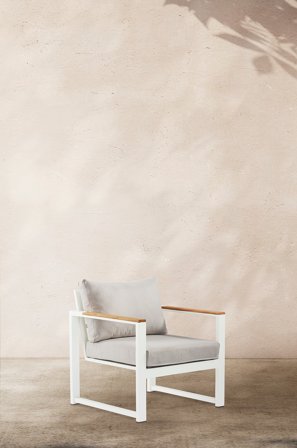 Jotex - Lenestol Hvit unico/hvit hvit - PAROS - Kjøp Lenestoler hos Jotex