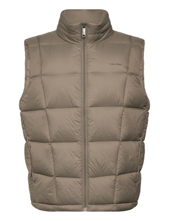 Calvin Klein Svlss Nylon Quilted Puffer Vest - Beige - XXL