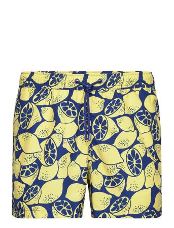 Borg Print Swim Shorts Yellow Björn Borg