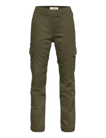 Trousers Cargo Loose Green Lindex