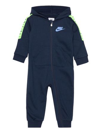 Nsw Futura Taping Hooded Coverall Långärmad Bodysuit Navy Nike