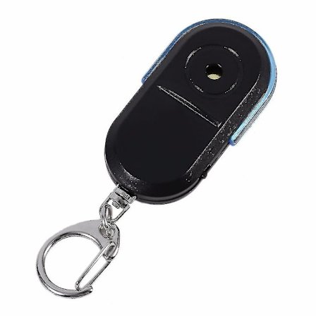 Avaimenperä avaimenetsijä LED-valolla, ei hukkaamista